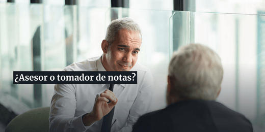 ¿Asesores financieros o simples tomadores de notas?